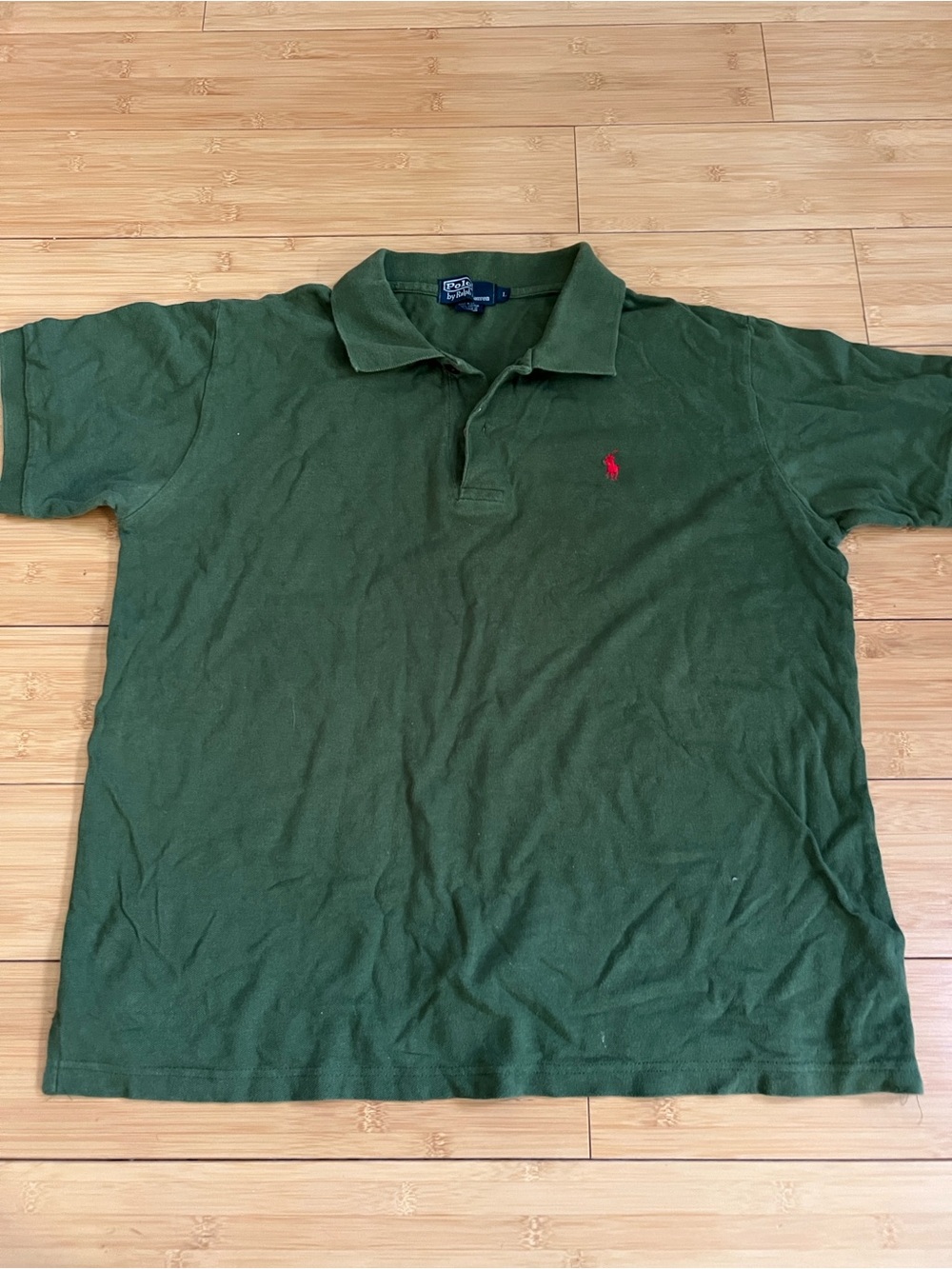Polo by Ralph Lauren Forest Green Polo with Red Logo